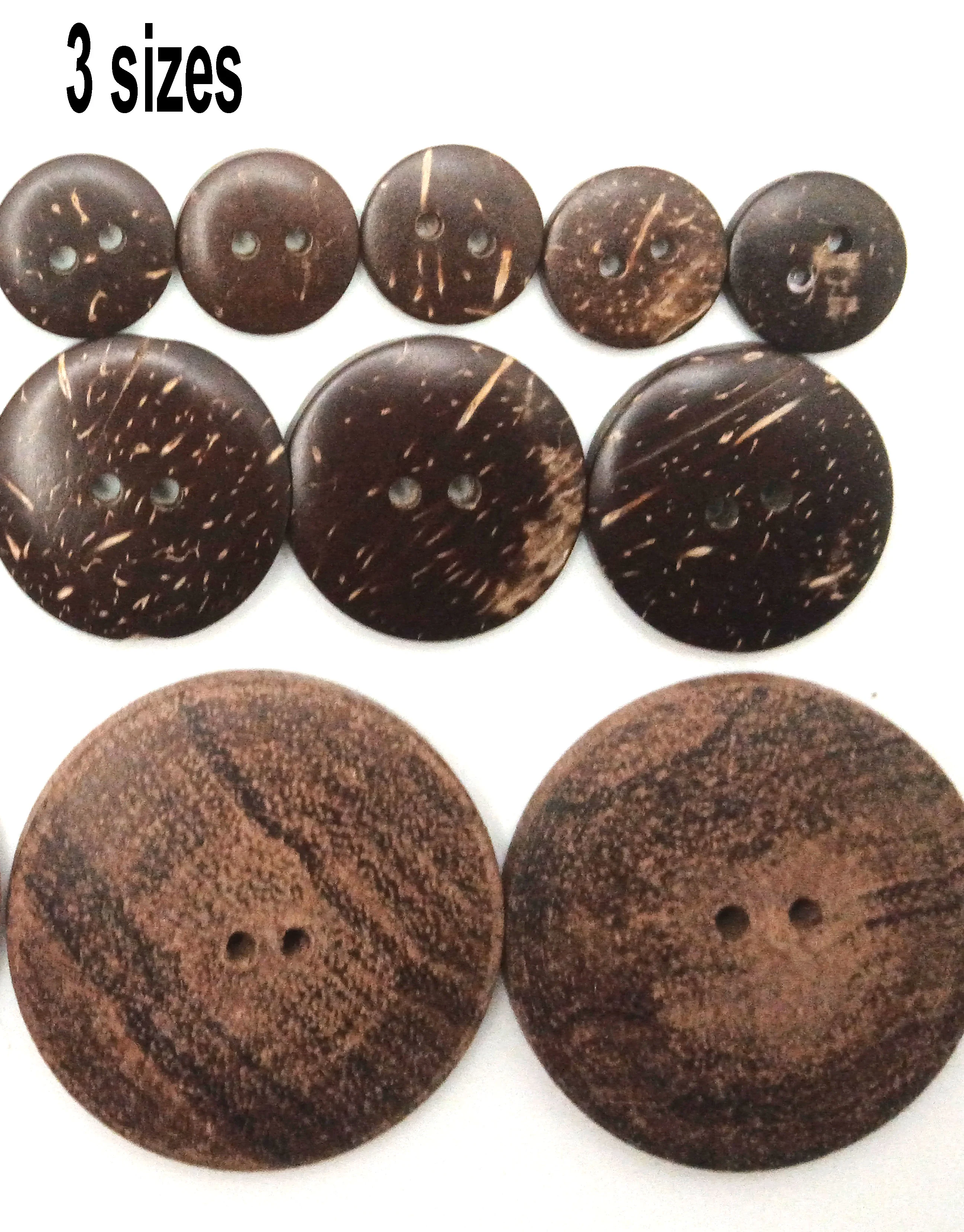 Wood Button of different sizes for craft (biodegradable and plastic free)