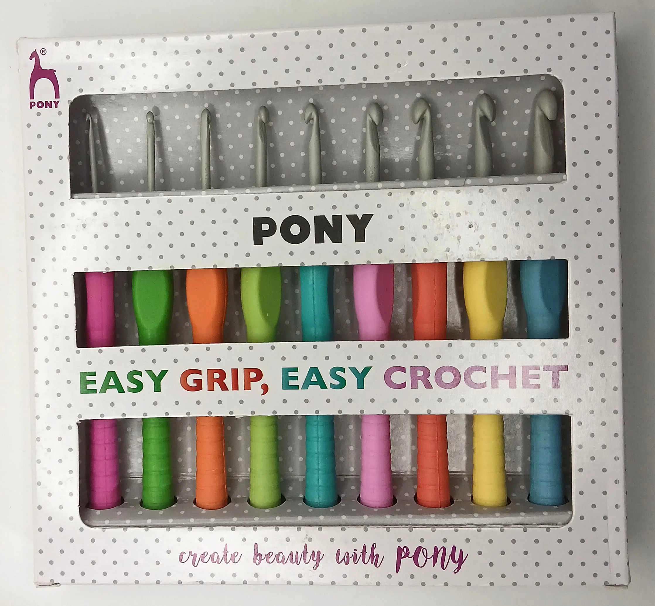 Original Pony Crochet Hook with Palm Friendly Rubber Handles (2mm - 6mm) photo 2