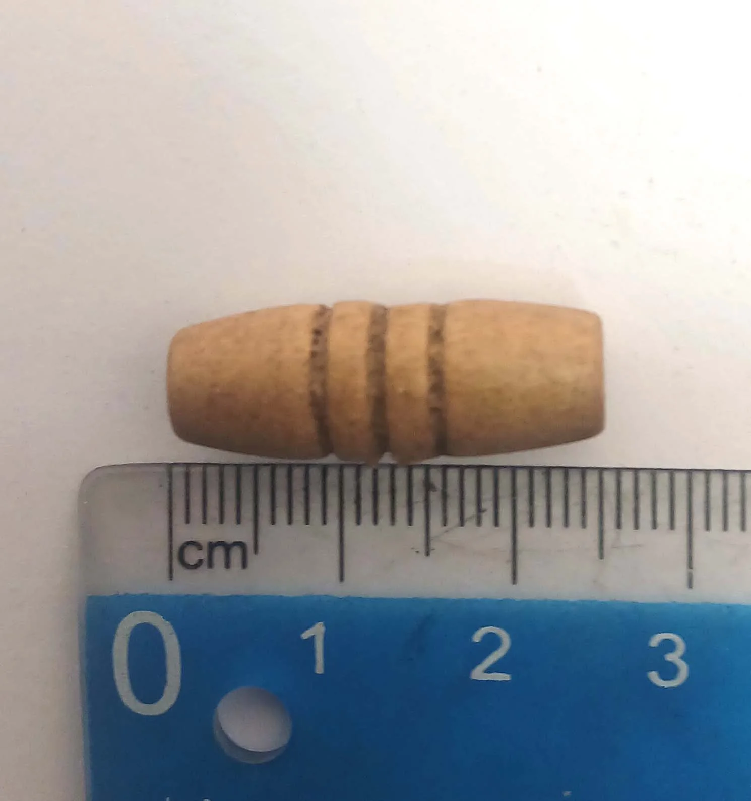 Oval Wooden Button / Bead For Crafts And Jewellery photo 6