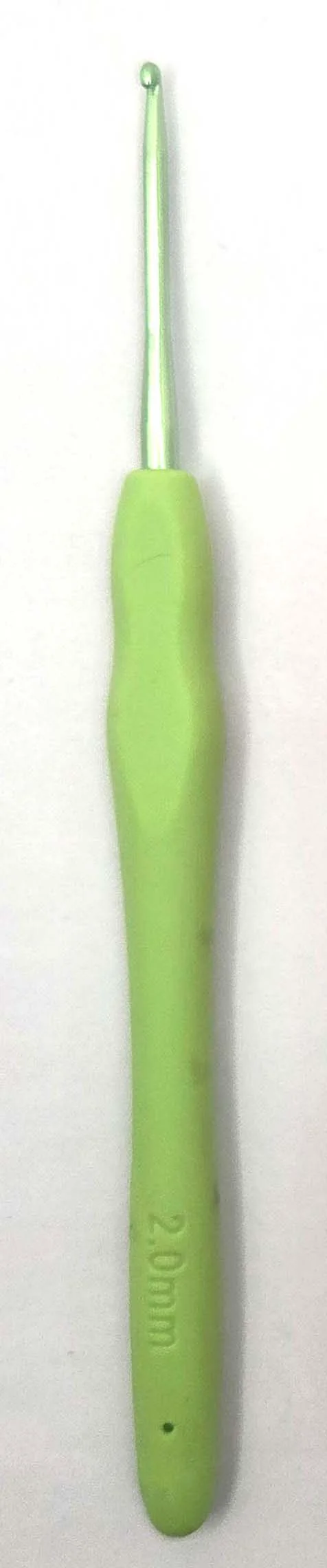 1pc or set of Aluminum Crochet Hook With Colored Soft Handles
